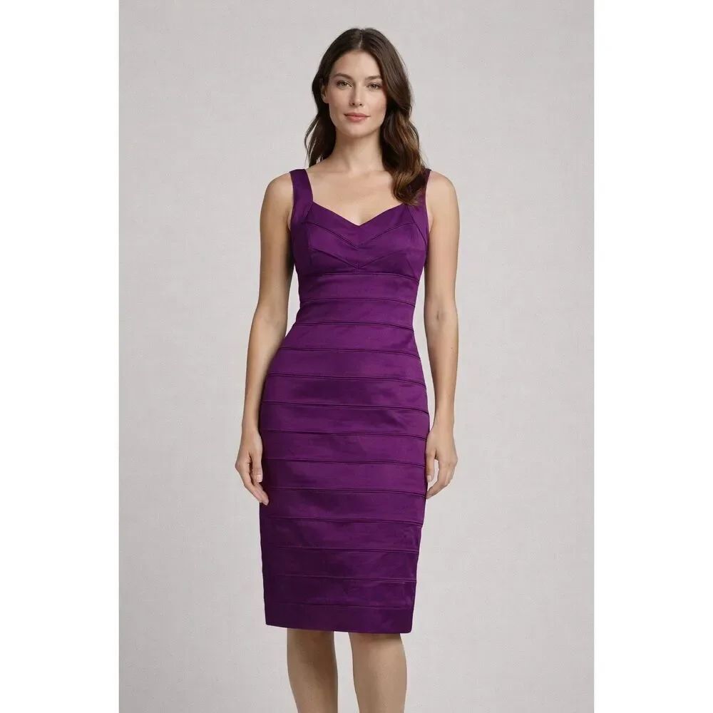 Lauren Ralph Lauren Evening Cocktail Dress – Purple, Size 6”